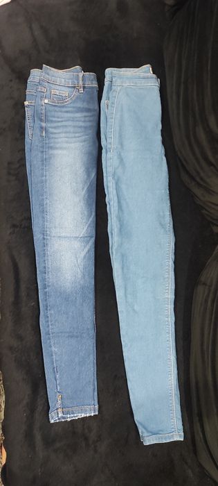 Zestaw spodni spodnie jeansy legginsy 34 XS zara esprit