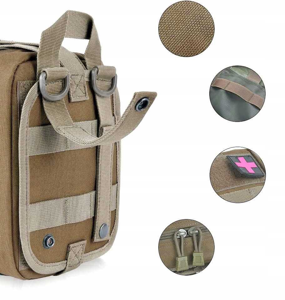 Подсумок под аптечку на системе Molle, быстрый сброс, 4 цвета