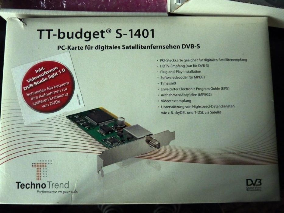 TT-budget S-1401Media Centr телевизор в компьютере