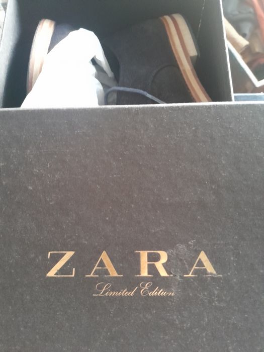 Sapatos camurça azul Zara limited edition