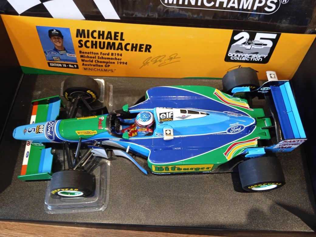 1:18 Minichamps Benetton Ford B194 M. Schumacher Word Champion 1994