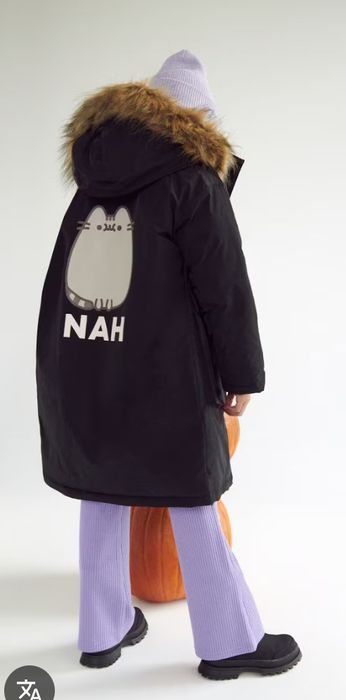 Płaszcz Pusheen r.134 Reserved dla dziewczynki