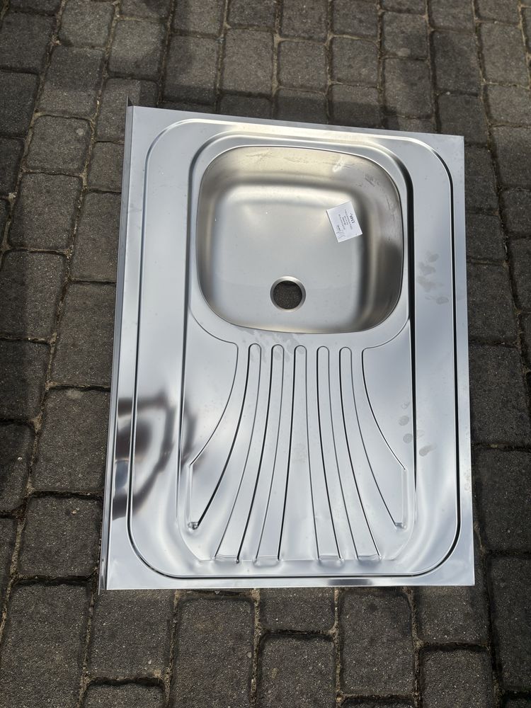 Zlewozmywak stalowy z ociekaczem – nowy
