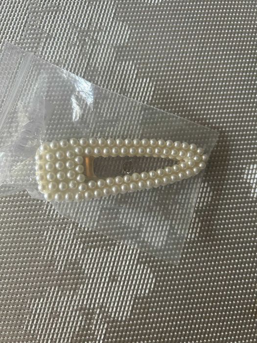 Spinka do włosów z koralikami ozdobna klamerka klips