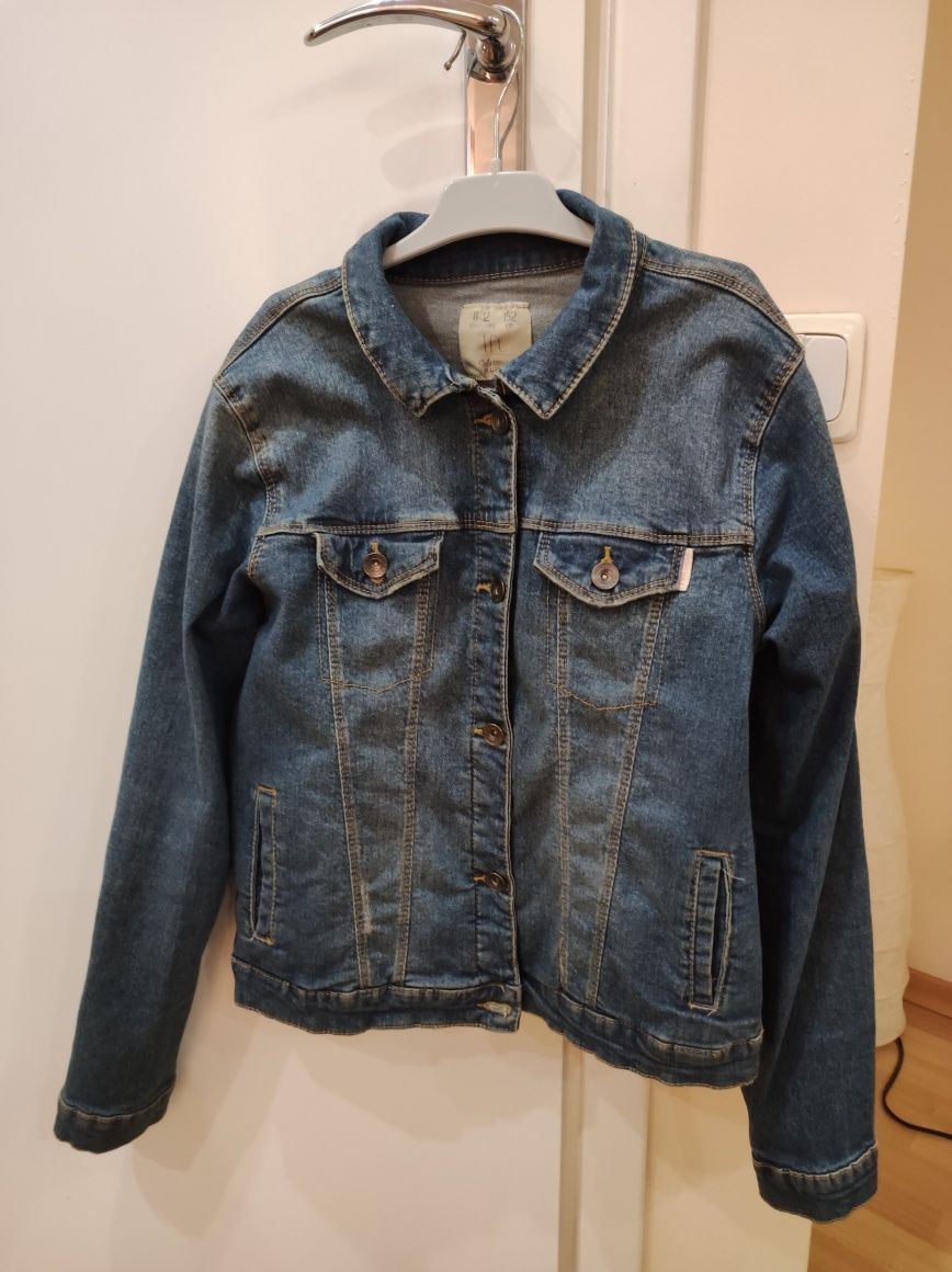 Джинсовая куртка на девочку 11-12 лет