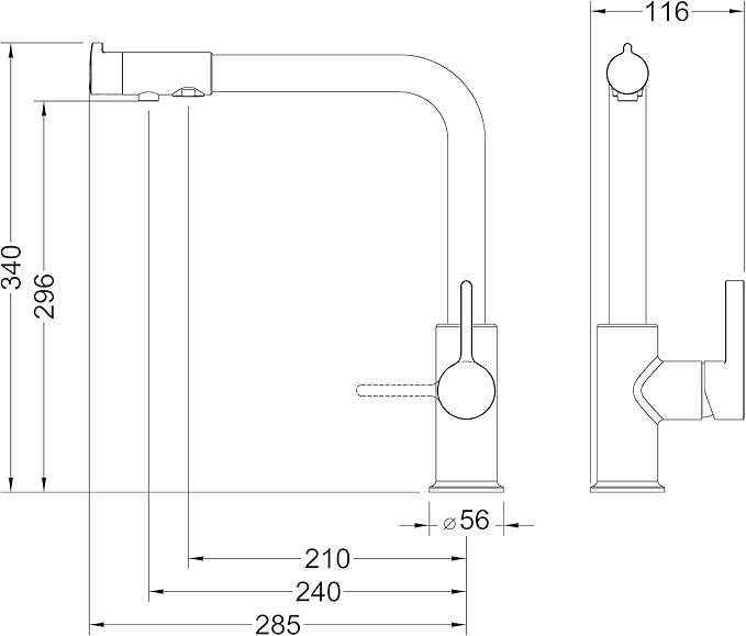 Bateria kuchenna trójdrożna Royal chrom, nowa nieużywana