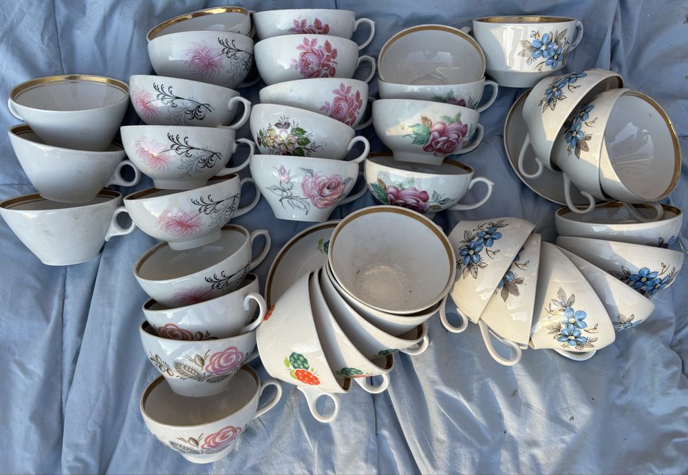 Чашки Дульово чайні пари поштучно посуда сервіз сервиз срср