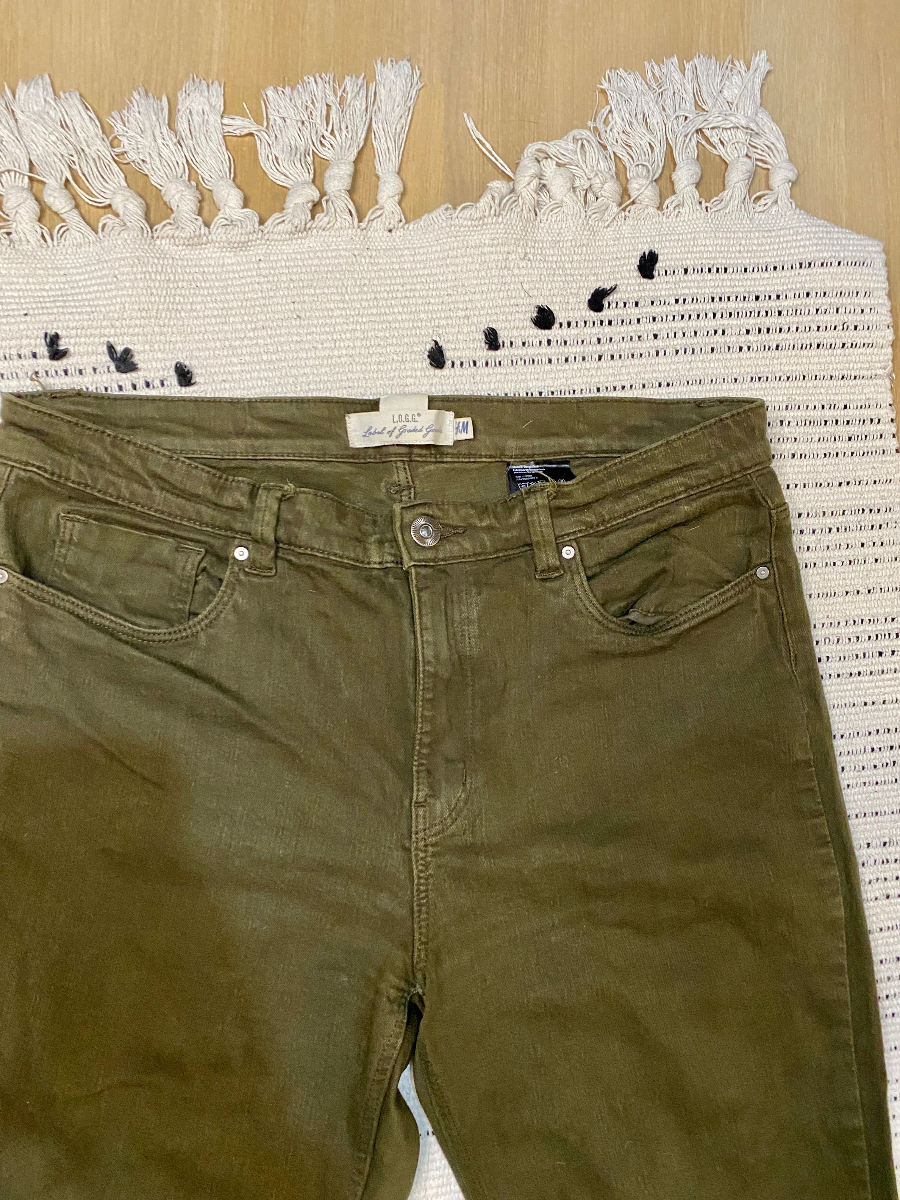 damskie spodnie skinny high waist H&M XL 42