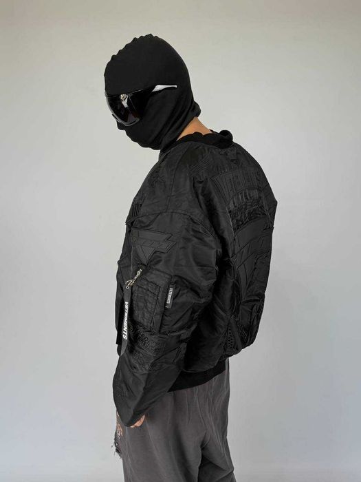 Бомбер Vetements Alpha Industries Black Racing Вomber Jаcket куртка S