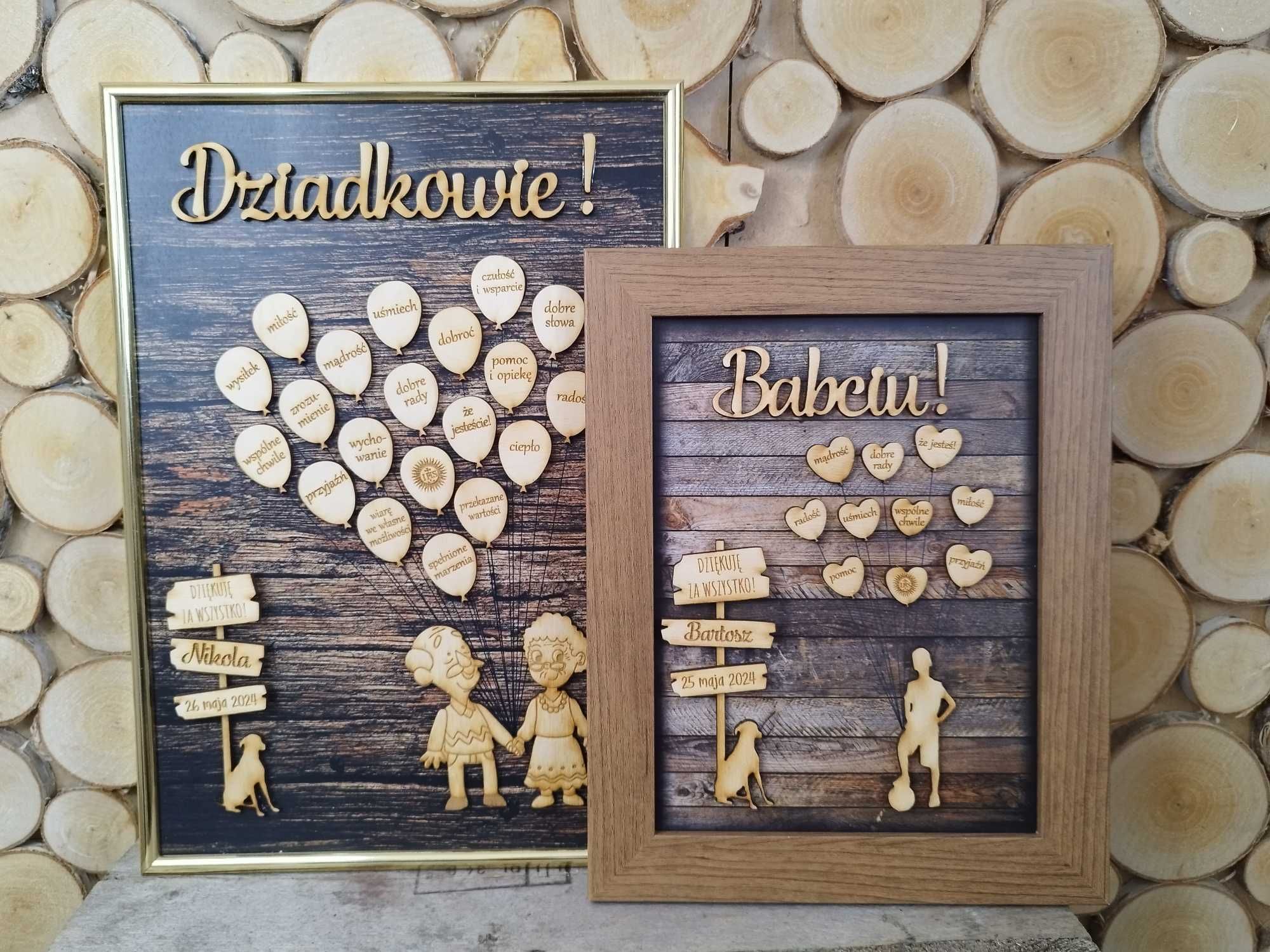 Podziękowania dla Chrzestnych Dziadków Chrzest podziękowanie
