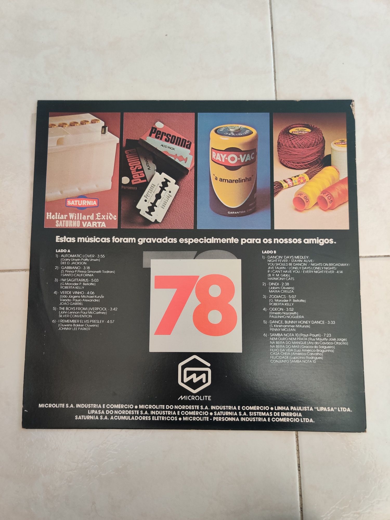 Vinil Seleção 78 - Grupo Microlite