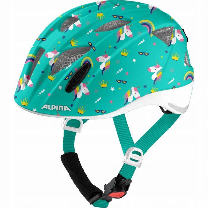 kask rowerowy dziecięcy alpina ximo flash unicorn 45-49cm