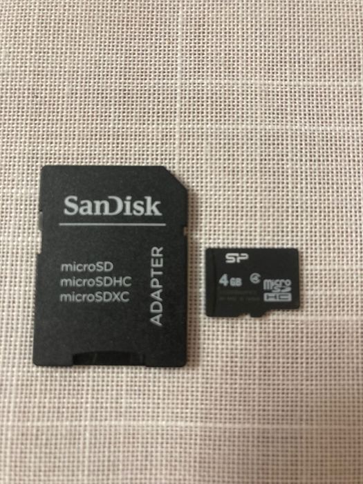 Adapter карта памяти адаптер SanDisk SP micro SDHC 4 GB