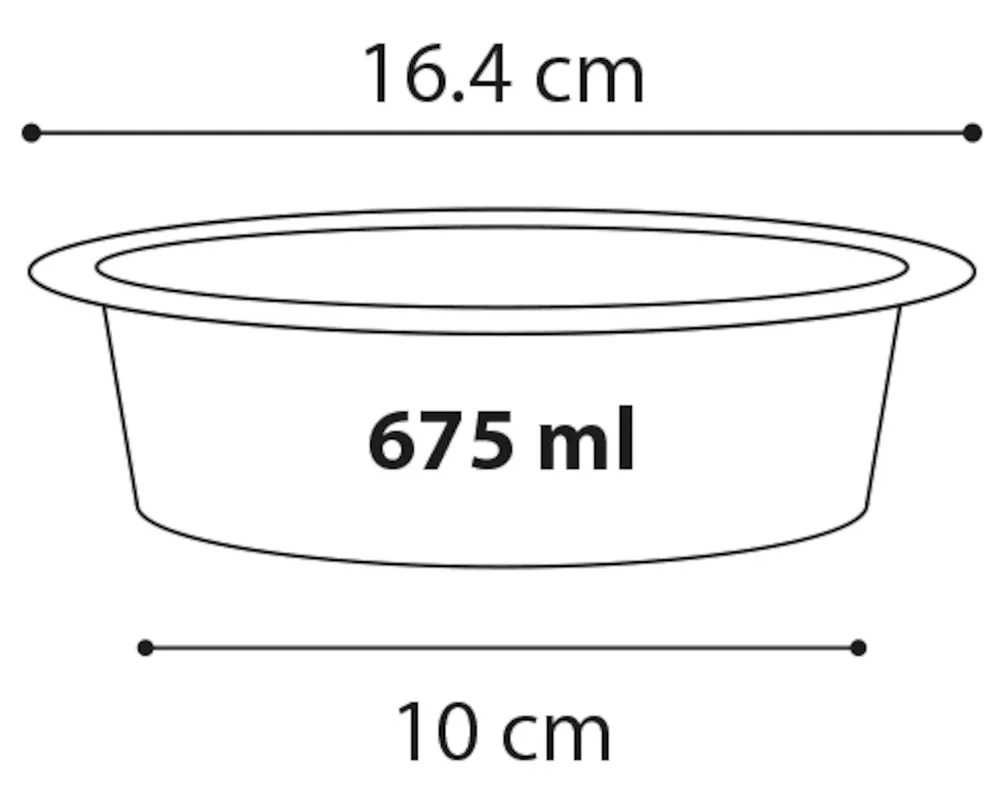 Zestaw 2 misek, Stojak z miskami dla psa 2x675 ml