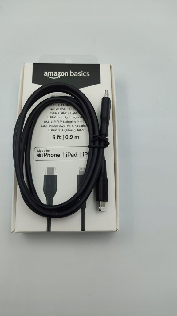 Kabel AmazonBasic USB typ C - Apple Lightning 0,9 m do ładownia iphone