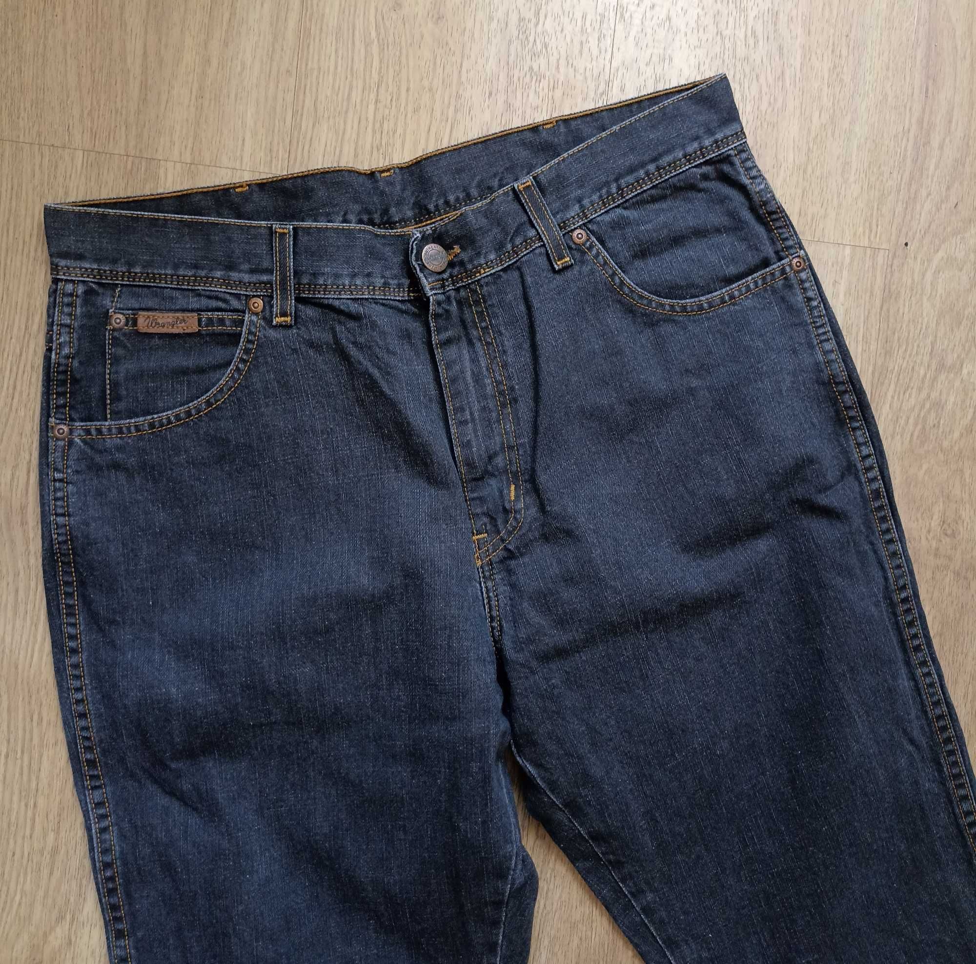 Wrangler Texas 36/30 czarne jeansy Straight L