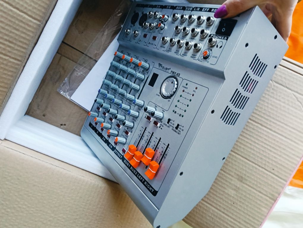 Mikser PMX-6S+wzm. 2x210W 6 kanałów