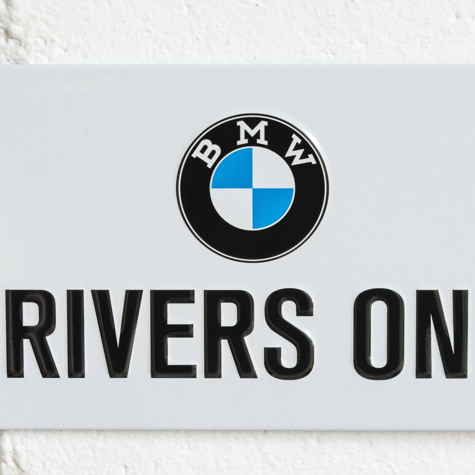 Placa design poster BMW drivers oficina garagem quadro moldura