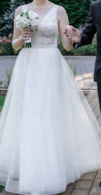 Suknia ślubna boho - glamour