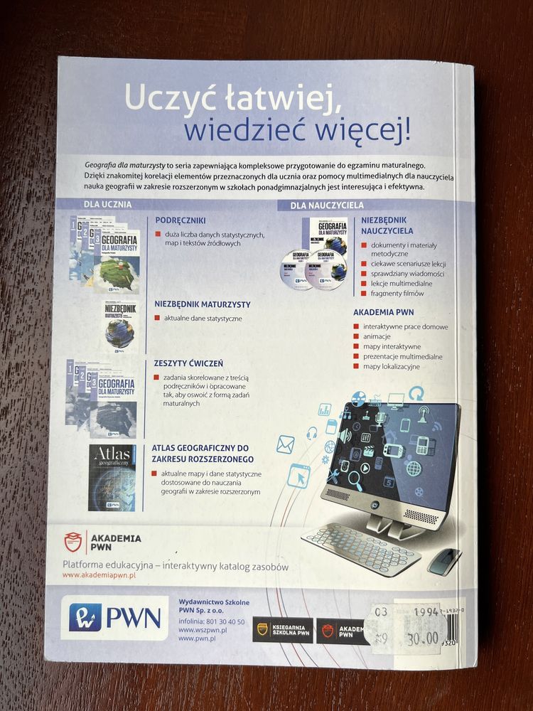 Zeszyt cwiczen Geografia dla Maturzysty PWN