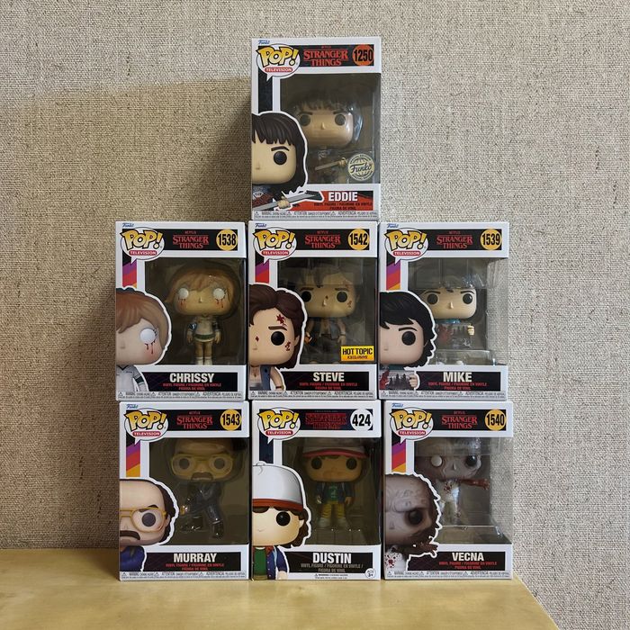 Funko Pop Stranger Things Dustin Mike Eddie Steve Vecna Chrissy Murray