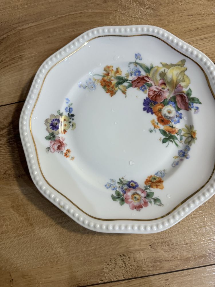Porcelana vintage talerz w kwiaty rosenthal stary antyk