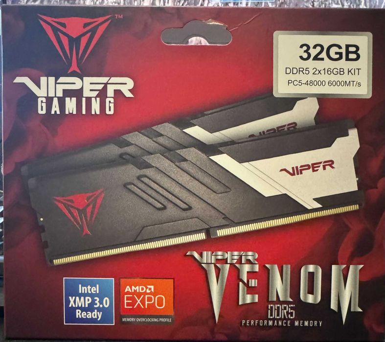 Patriot 32GB (2x16GB) 6000MT/s CL30 Venom