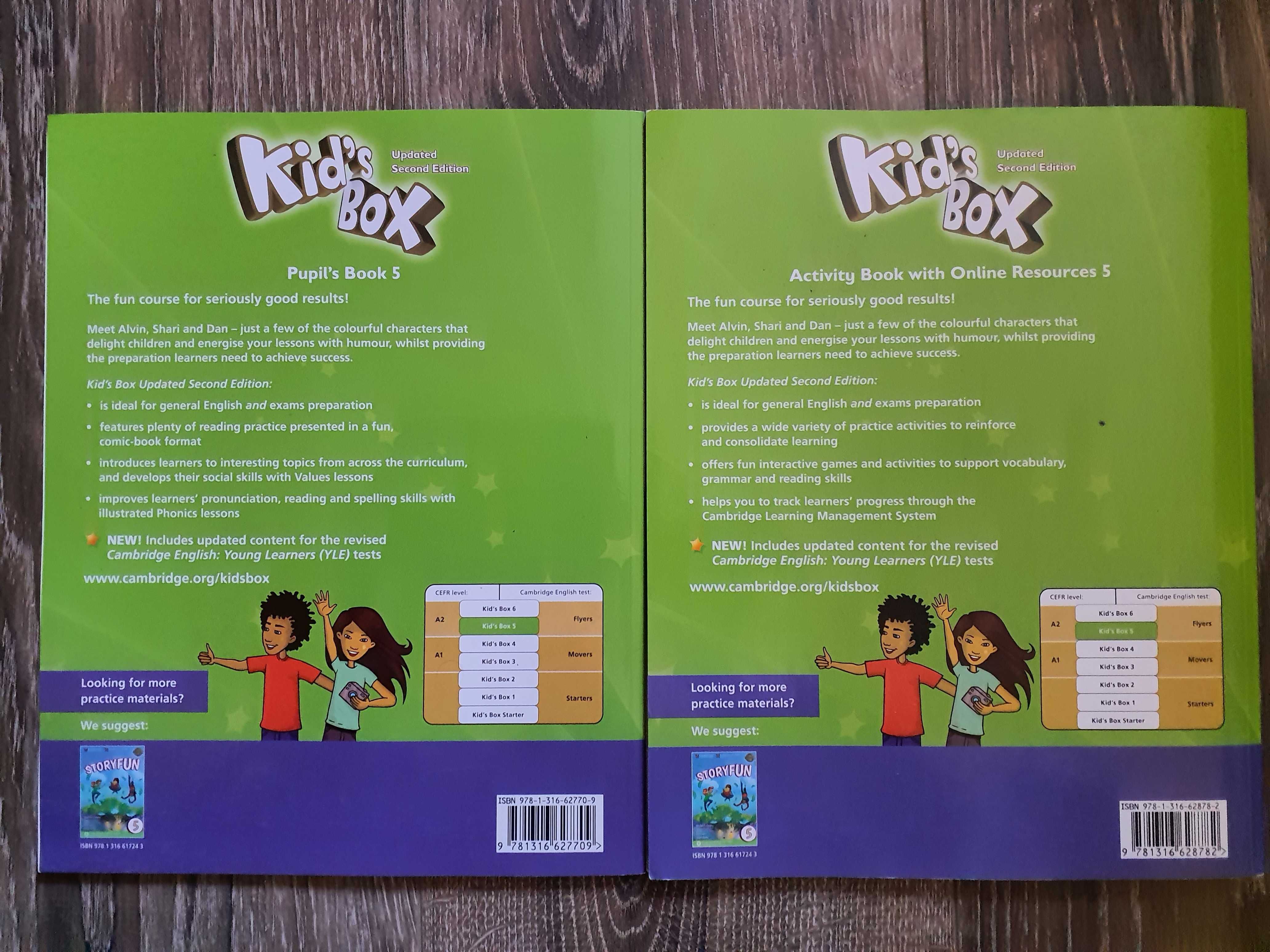 Підручник та робочий зошит Kids Box 5 учебник и рабочая тетрадь