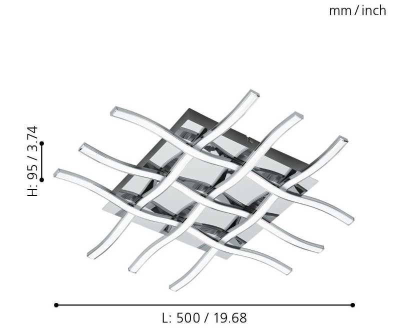 Lampa ścienna / sufitowa LASANA 1