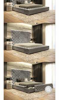 Łóżko tapicerowane 180x200 z pojemnikami
