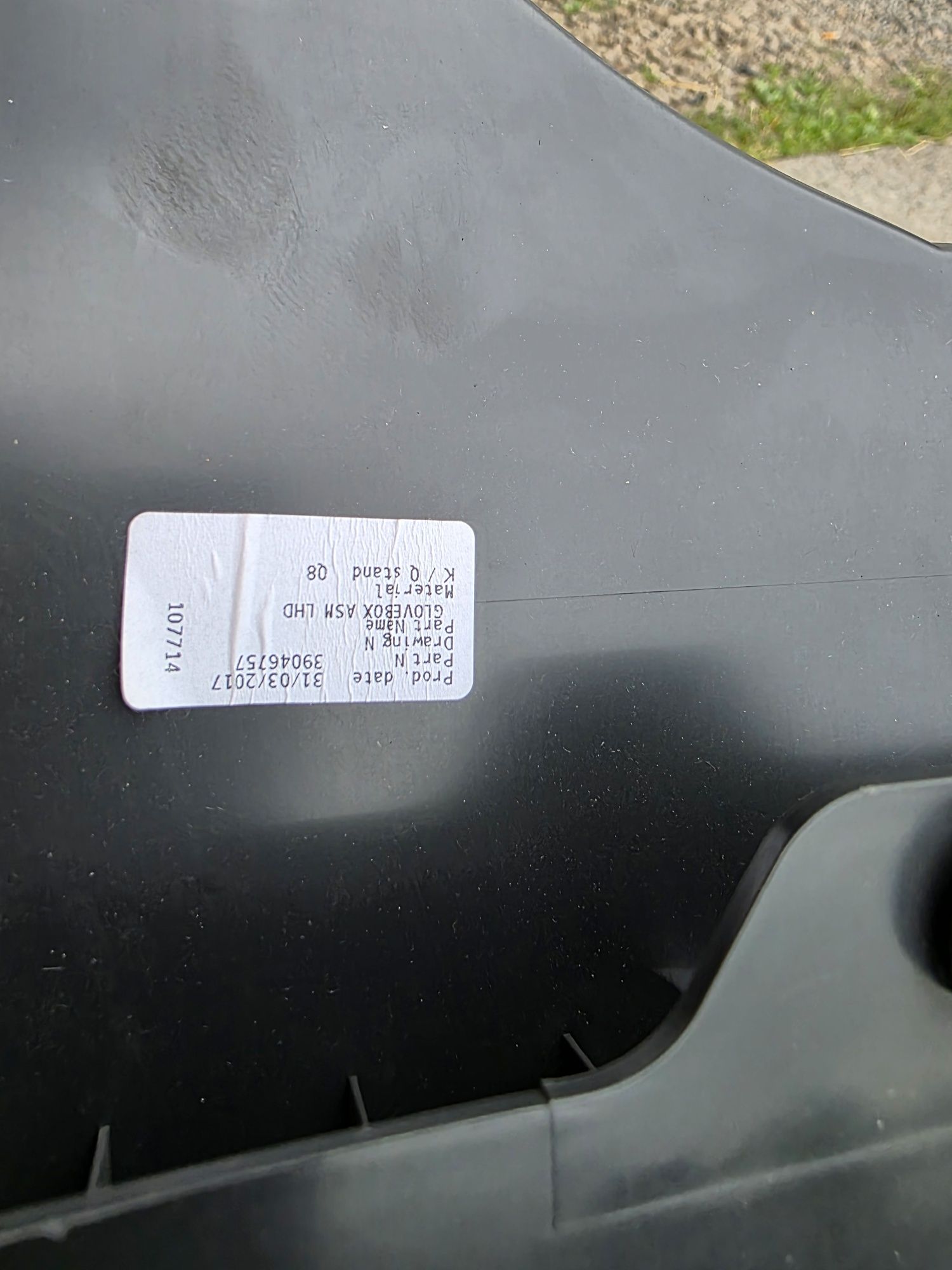Opel Astra K Schowek pasazera