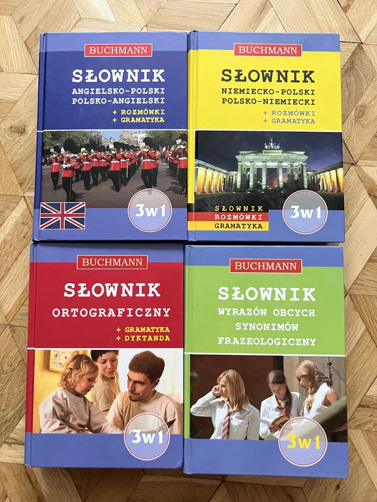 Słowniki Buchmann angielski niemiecki ortograficzny synonimów