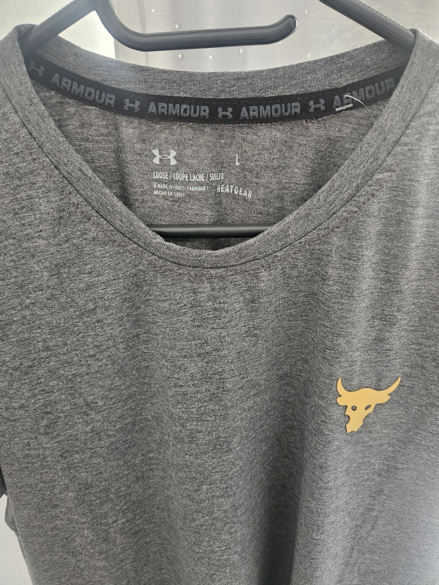 Męska koszulka L szara sportowa tshirt under armour nowa siłownia