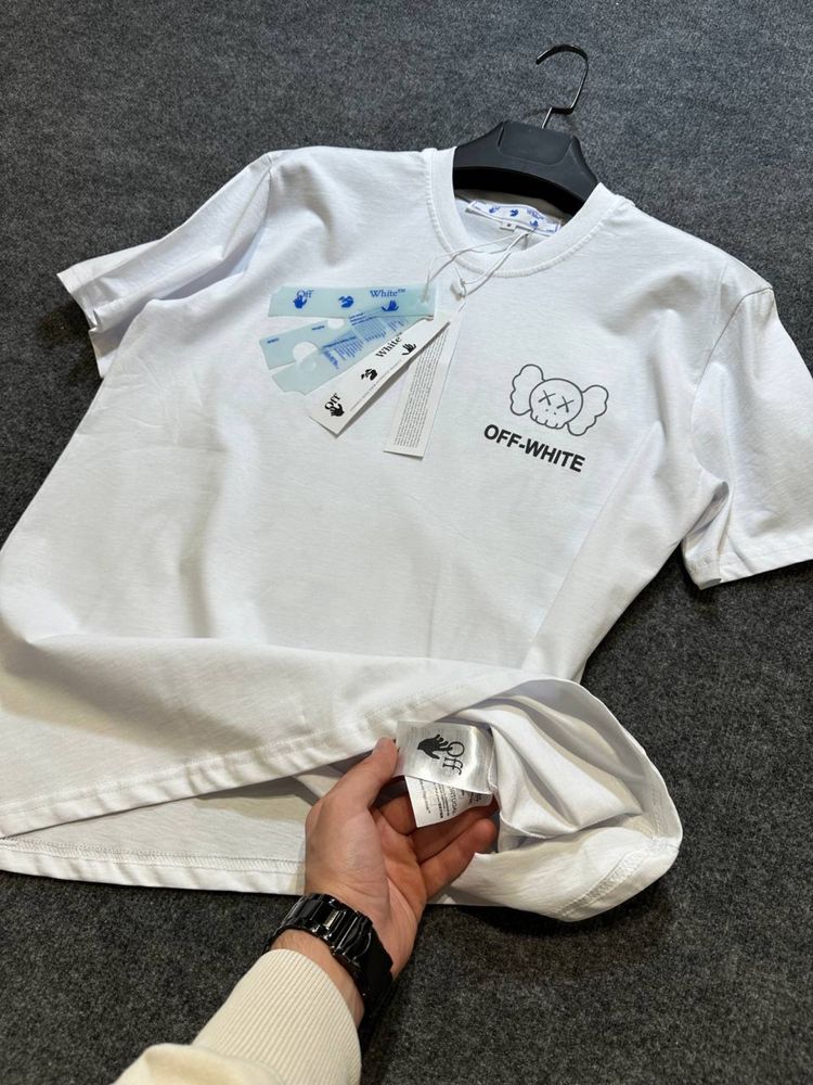 OFF-white x Kaws брендовая футболка мужская