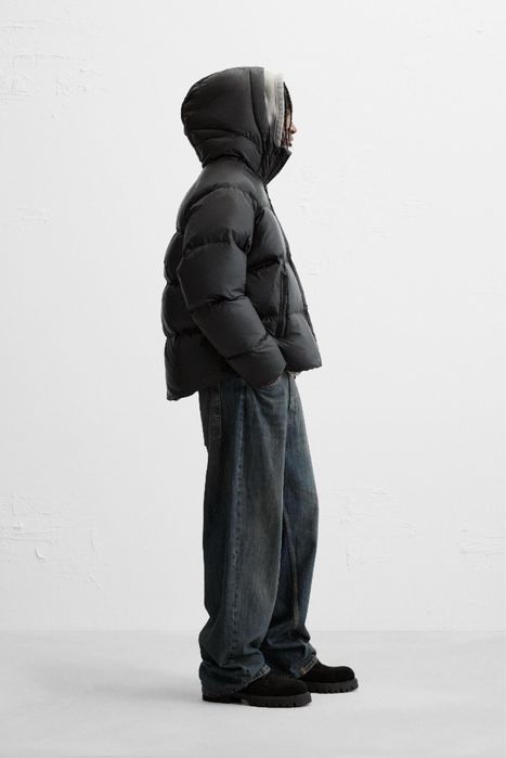 ПУХ60%\ПЕРО40%| Чоловічий пуховик ZARA розмір L