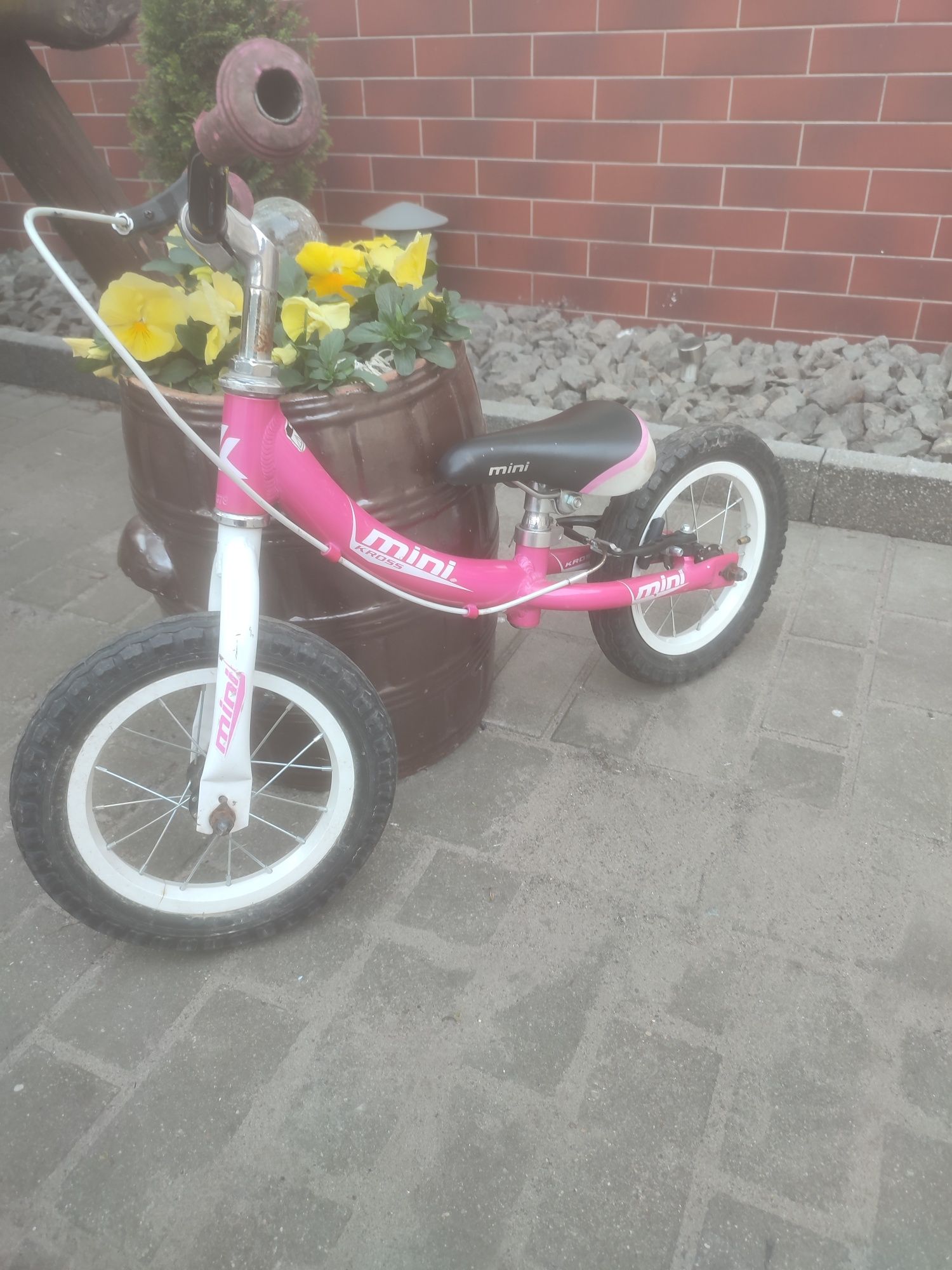 Mini Kross Rower rowerek biegowy dla dzieci dziewczynki