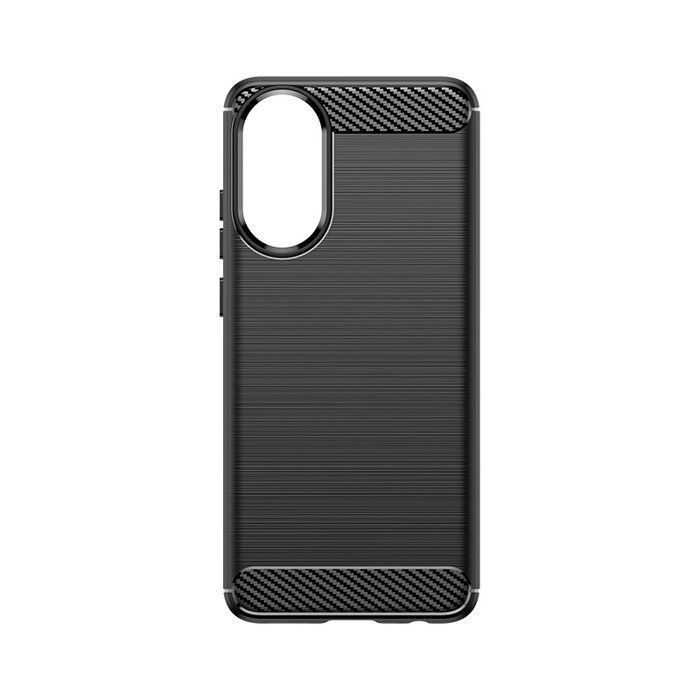 Etui Silikonowe Carbon Case Do Oppo A78 4G - Czarne