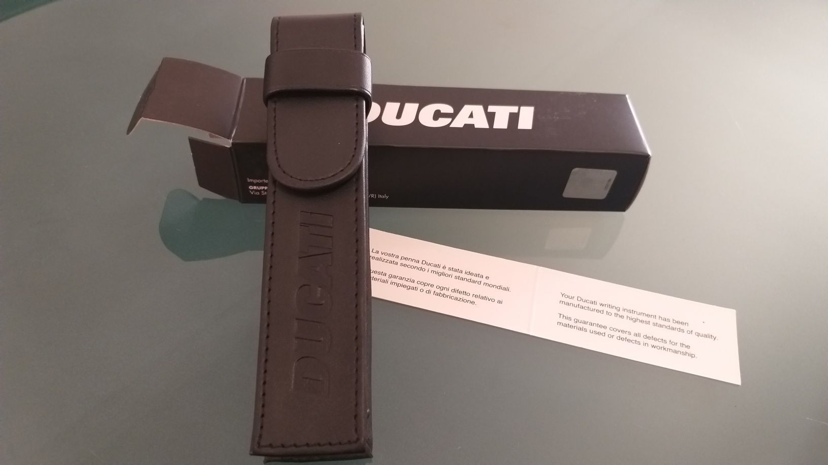 Ducati - Caneta Oficial em couro