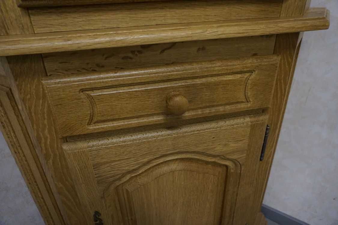 Witryna Narożna Jasny Lity Dąb Dębowa 65/65 cm (p-1214)