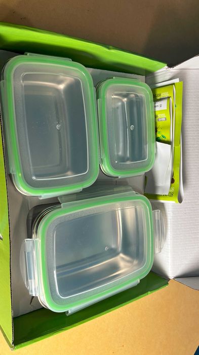 3x Pojemnik na lunch ze stali nierdzewnej wielokrotnego użytku, spi48