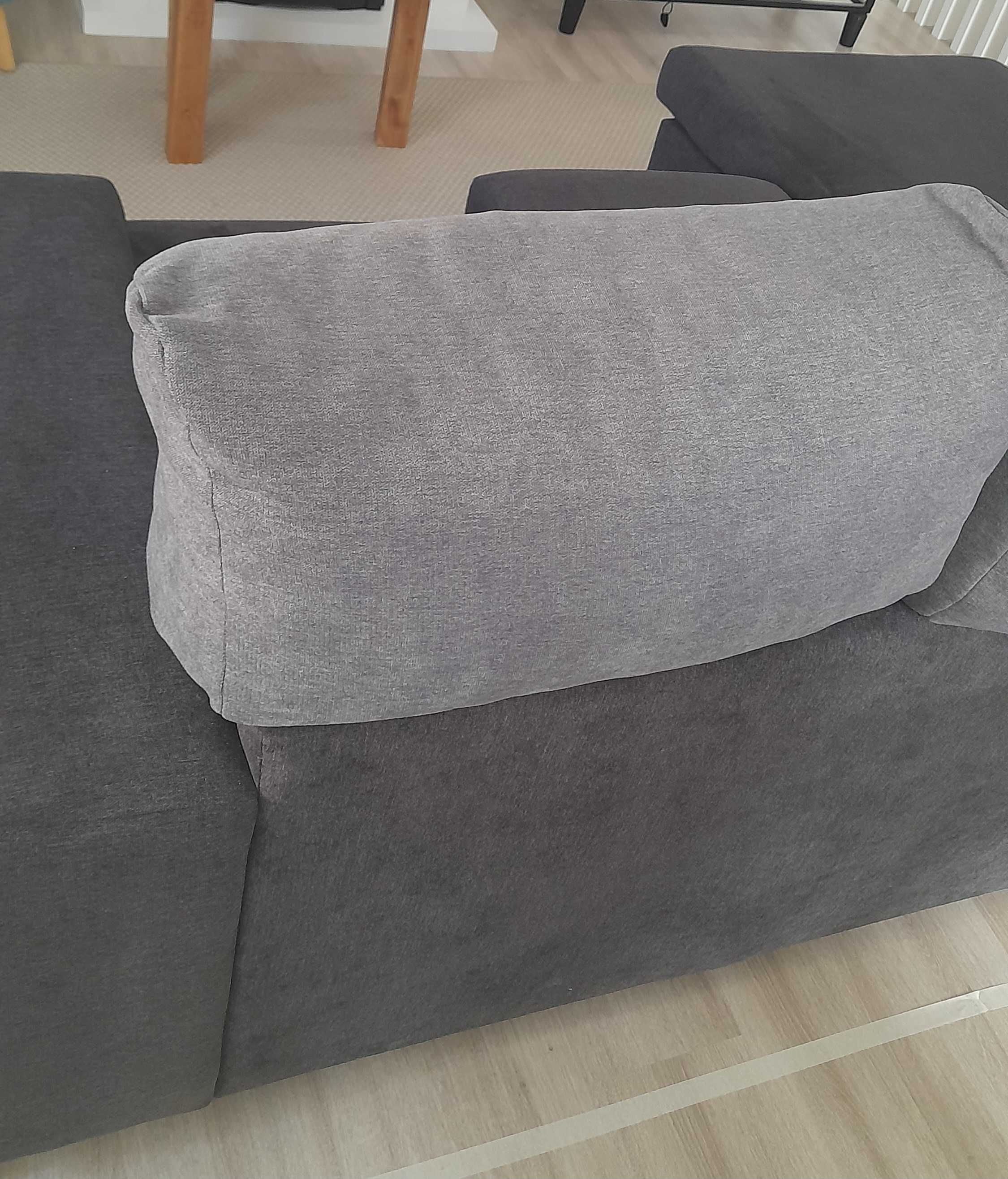 Sofá cinzento com chaise