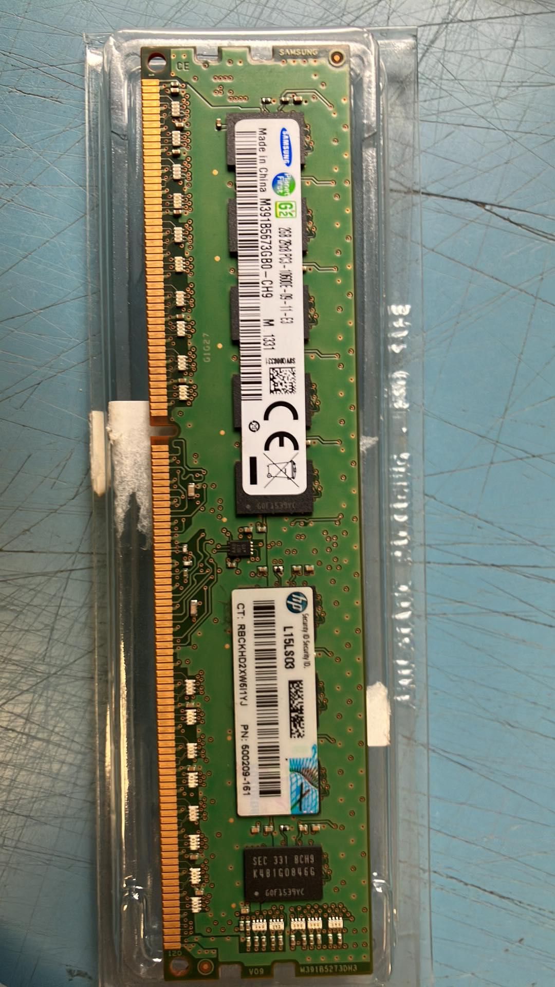 Memória DDR3 2GB Samsung UDIMM