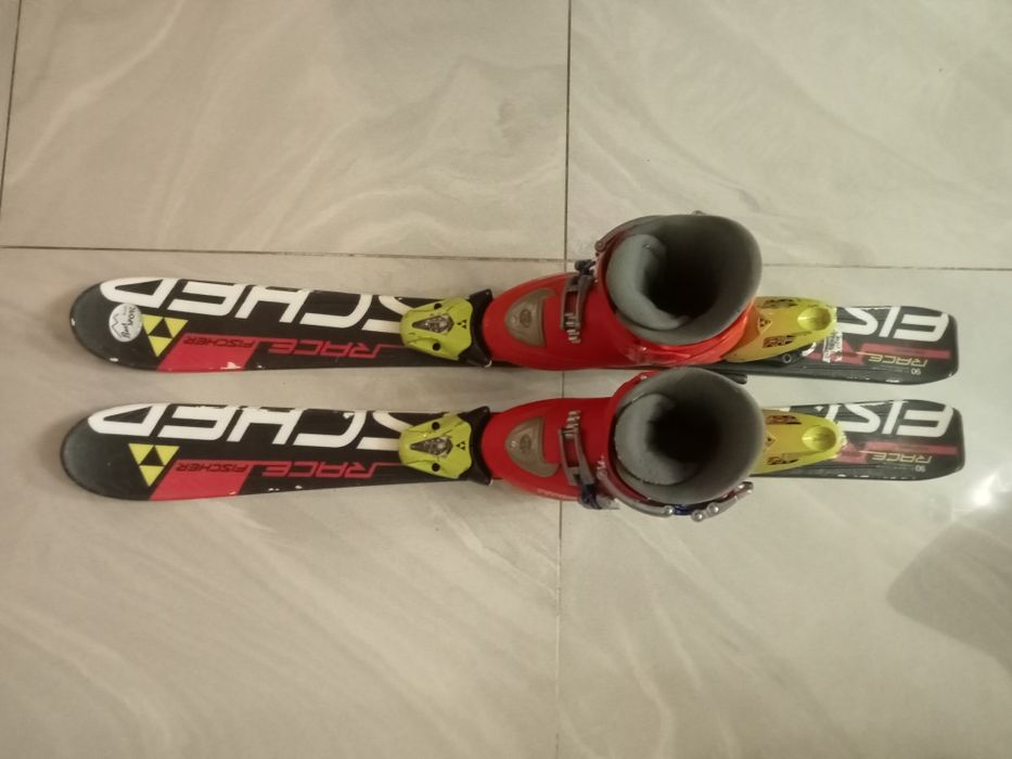 komplet narty dziecięce fischer 90 cm plus buty tecnica 21 cm