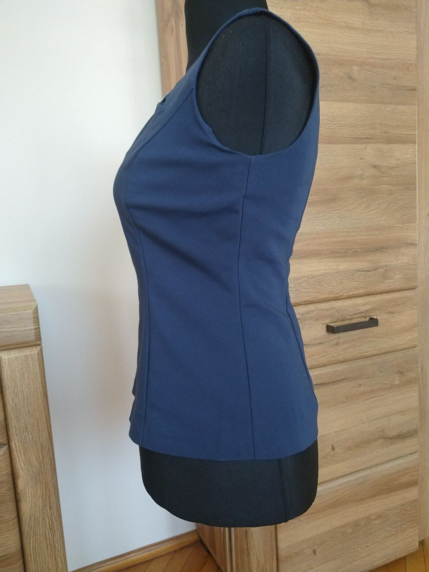 Elegancka bluzka L granatowa Orsay