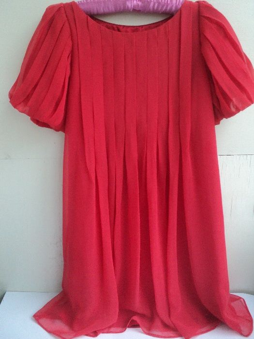 красное платье Манго платье Mango оригинал
