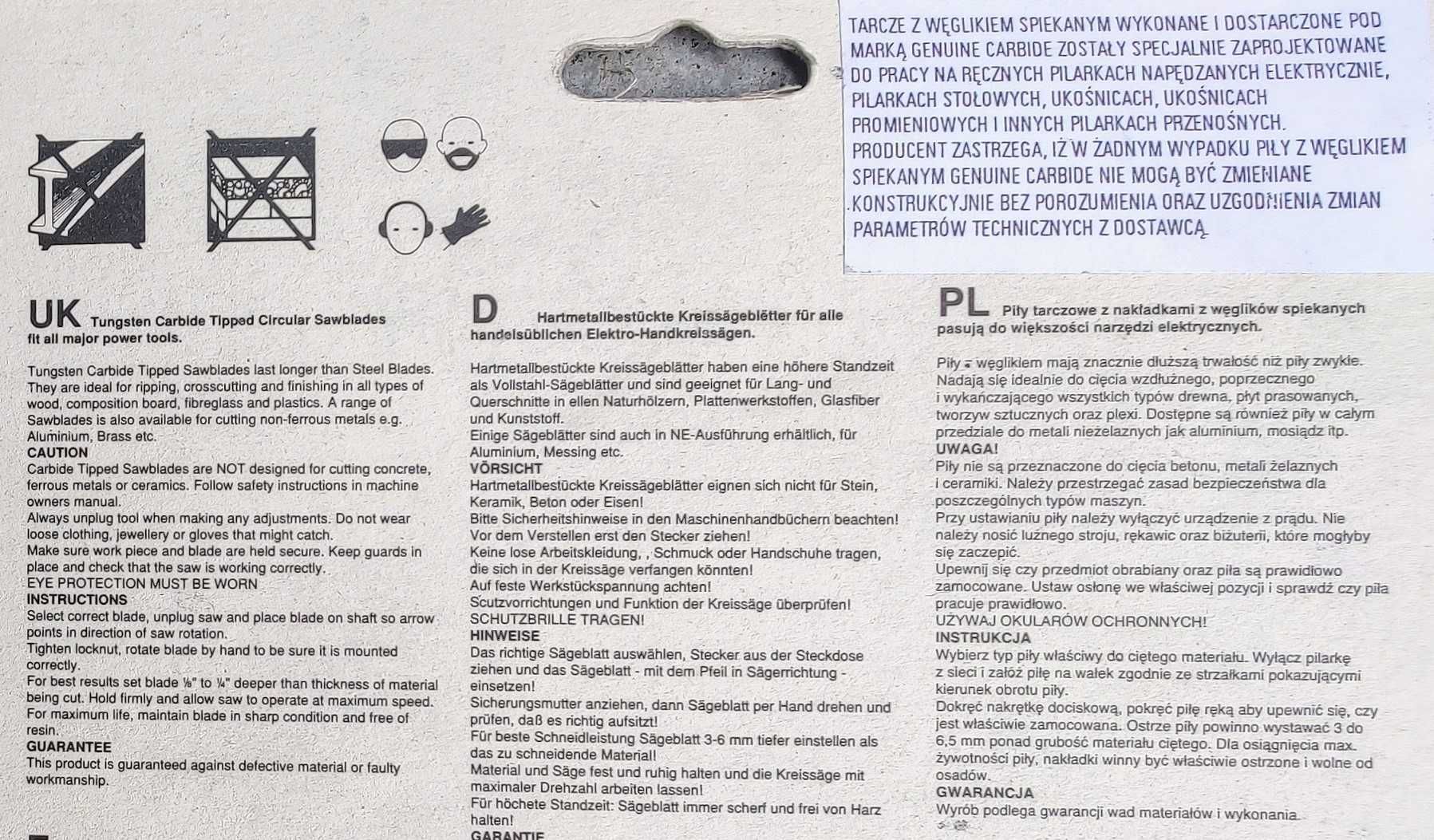 TARCZA PIŁA Z WIDIĄ DO DREWNA 180 ZĘBY 30 Węglik Otwór 20 mm Tarczowa