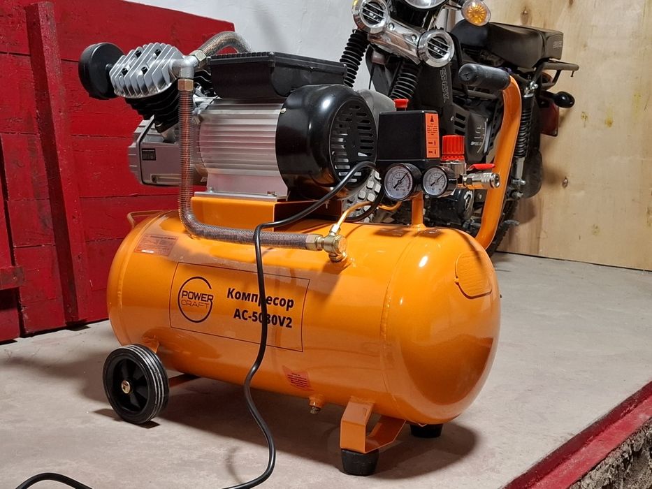 Компресор Powercraft AS-5030V2, 50 л, 2.2 кВт – новий, на гарантії