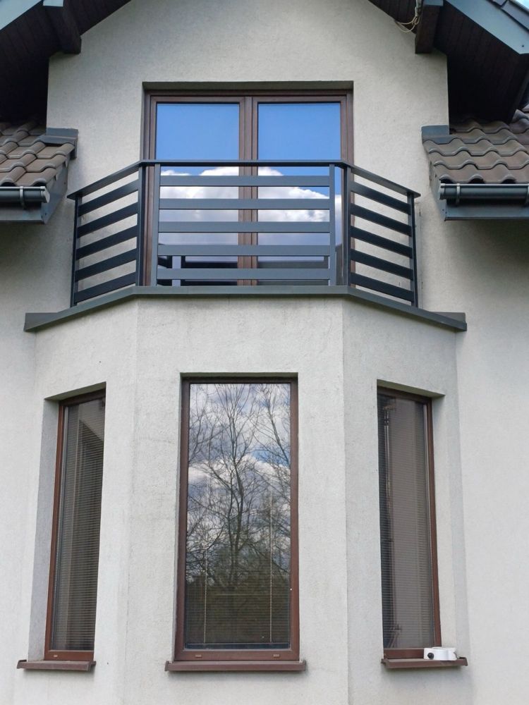 Aluminiowe Balustrady balustrada barierka na balkon nierdzewna montaż