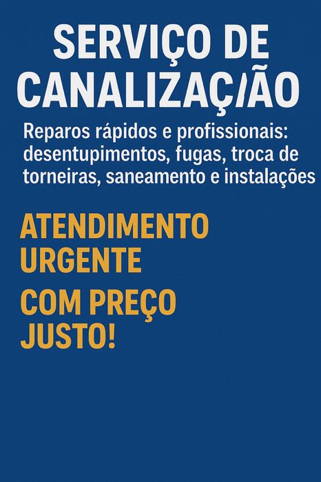 Serviços de canalização