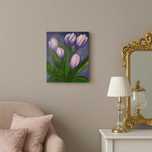 Obraz ręcznie malowany – „Tulipany” – 25 × 30 cm